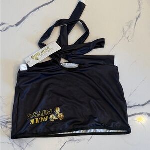 Black Muscle Tee for Women
